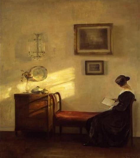 Woman Reading Carl Vilhelm Holsøe Danish 1863 1935 Oil On Canvas