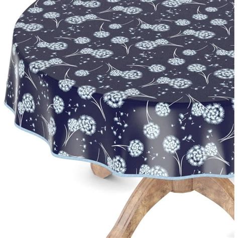 Nappe En Toile Cir E Lavable Rectangulaire Ronde Ovale Ronde Avec