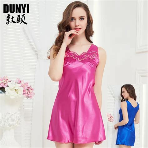 Home Clothes Polyester Lady Nightgown Women Nightwear Night Dress