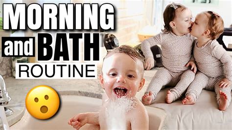 Triplet Babies Sunday Morning Routine And Night Time Bath Routine Youtube