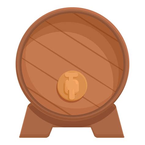 Holz bar symbol cartoon vektor weinkeller getränke Premium Vektor