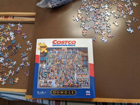 Costco puzzle, a great New Year's Day activity : Costco