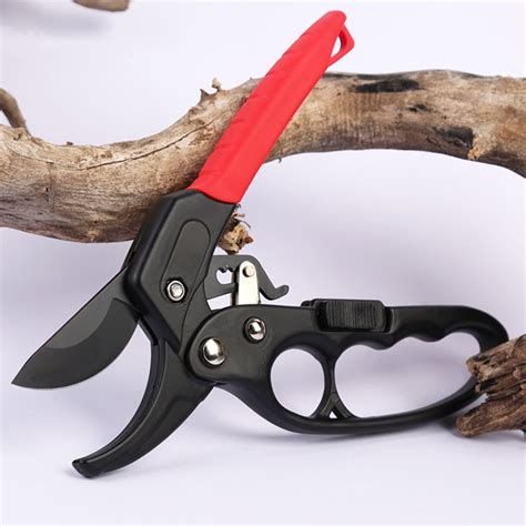 Ratchet Pruning Shears Gardening Tool Anvil Pruner Garden Shears With