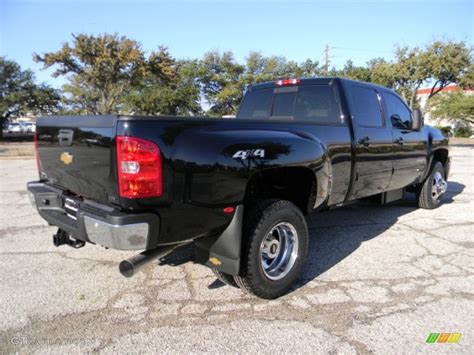 2012 Black Chevrolet Silverado 3500hd Ltz Crew Cab 4x4 Dually 58387110