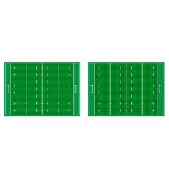 Rugby field markings lines playground Royalty Free Vector