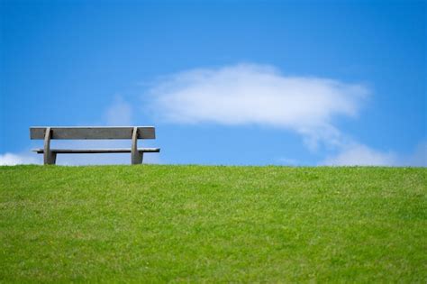 Premium Photo Peaceful Calm Place Rest And Relax Empty Wooden Bench