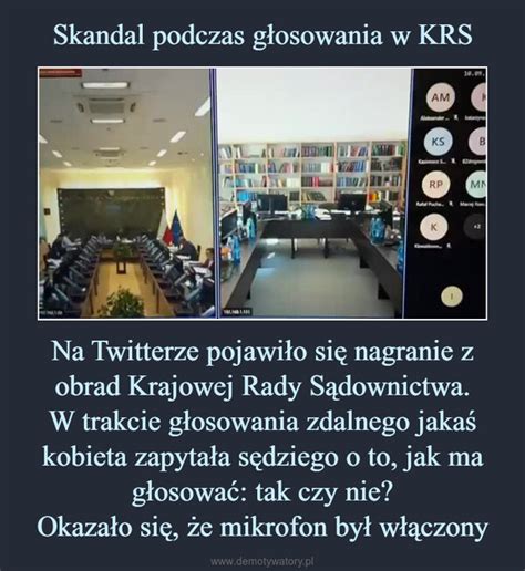 Skandal Podczas G Osowania W Krs Na Twitterze Pojawi O Si Nagranie Z