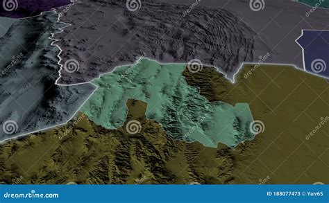 Jujuy, Argentina - Highlighted. Administrative Stock Illustration ...