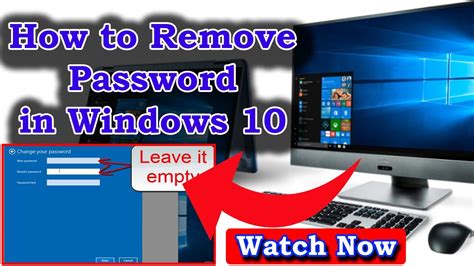 How To Remove Password In Windows 10 Youtube