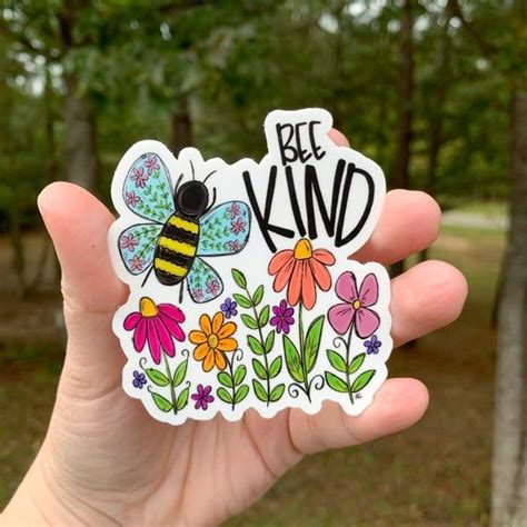 Bee Kind Sticker Laptop Sticker Sticker Collector Vinyl - Etsy | Sticker art, Cool stickers ...