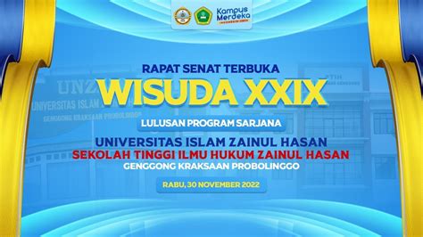 Wisuda Program Sarjana Angkatan Xxix Unzah And Stih Zainul Hasan Genggong