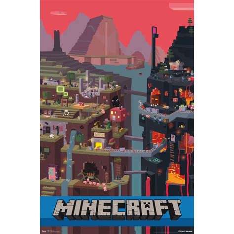 Minecraft Cube Cm Wall Posters