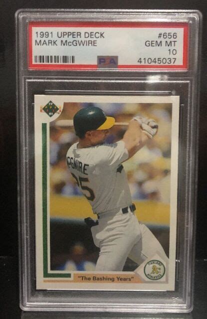 Mark Mcgwire Upper Deck Card Oakland A S Psa Gem Mint Ebay