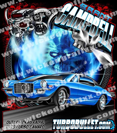 Wicked Grafixx | Single Car Drag Racing Competition T Shirt Designs