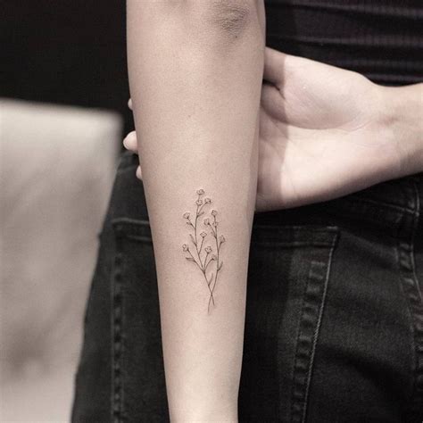 Baby S Breath Tattoo On The Forearm Baby S Breath Tattoo Tattoos