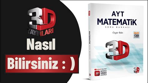 3D AYT Matematik Soru Bankası YouTube