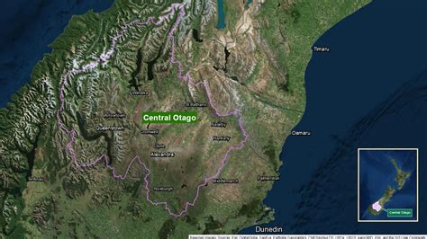 Map Of Central Otago