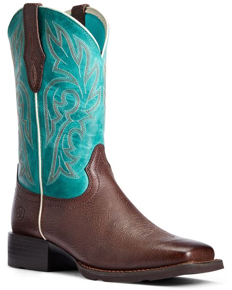 Ariat Women S Cattle Drive Western Boots Wide Square Toe Boot Barn