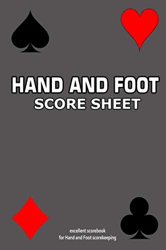 Buy Hand And Foot Score Sheet: A Hand And Foot Score Book | Hand And ...