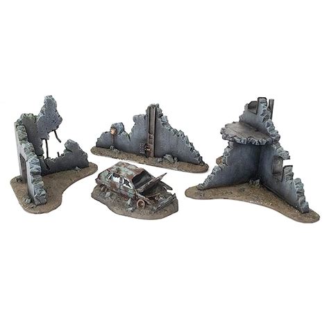 Buy War World Gaming War Torn City Destroyed Building Set Of With