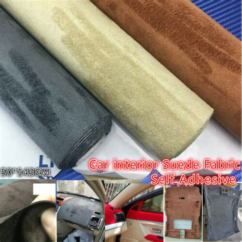 X Cm Self Adhesive Faux Suede Fabric Wrap Film Sticker Stretch Diy