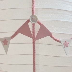 Pink Star Themed Hot Air Balloon Nursery Light Shade Etsy Uk