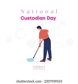 National Custodian Day On October 2 Stock Illustration 2207939553 | Shutterstock