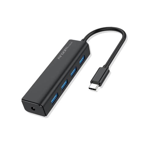 Hub 4 Puertos Usb C 3 0 Negro Arg Ub 0090 Argom