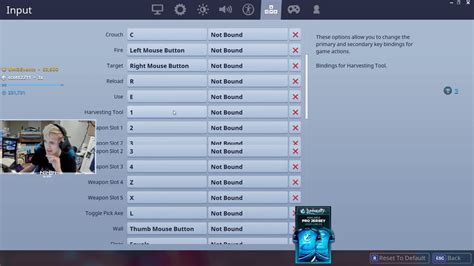 Ninja Fortnite Keybinds 2018 Youtube
