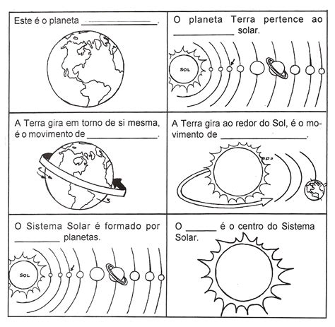 Atividades sistema solar Atividades Pedagógicas