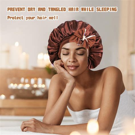 Best Price For Cross Border Hot Selling Double Layer Satin Nightcap