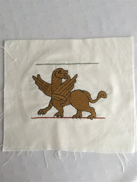 Medieval Bayeux Griffin Embroidery Pattern Etsy New Zealand