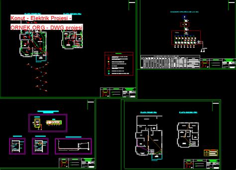 Konut Elektrik Projesi Dwg Projesi Autocad Projeler Hot Sex Picture