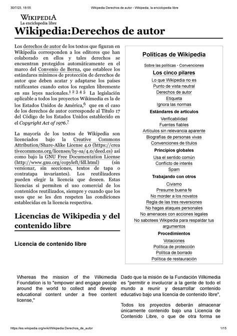 Wikipedia Derechos De Autor Wikipedia La Enciclopedia Libre