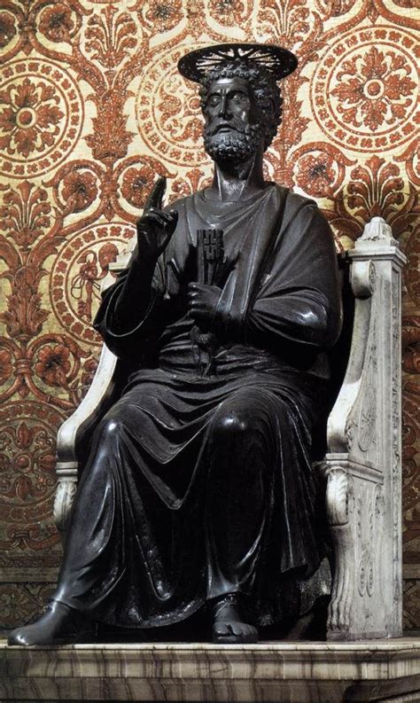 Feast Of The Chair Of St Peter 22 February Statue St Peter Saint