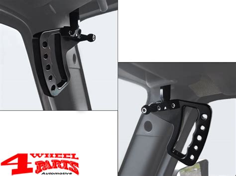 Haltegriffe Paar Vorne Aus Hochfestem Aluminium Schwarz Jeep Wrangler