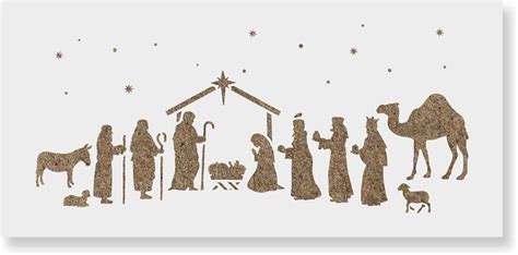 Amazon Nativity Stencil Winter Stencil Holiday Stencil Stencil