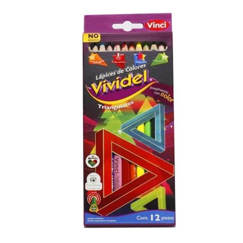 Lápices de Colores Vinci Vividel Multicolor 12 Piezas Bodega Aurrera