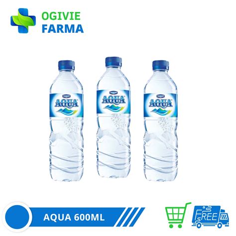 Jual Aqua Air Mineral Botol 600 Ml Shopee Indonesia