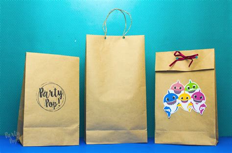 Como Hacer Bolsas De Papel Kraft Partypop Diy