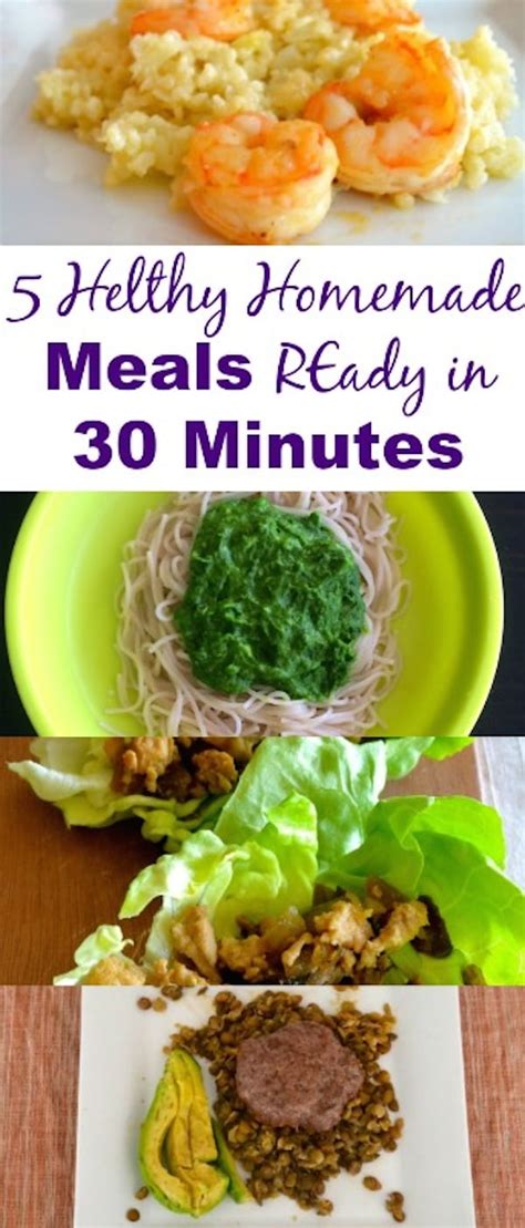 5 Healthy Homemade Meals Ready in 30 Minutes