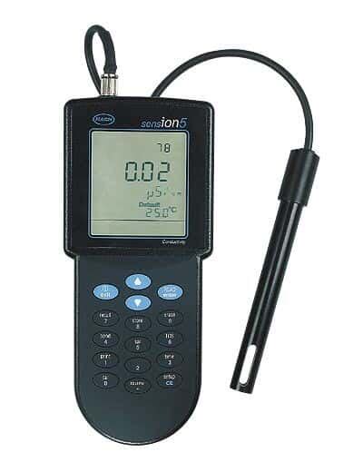 Hach 51800 10 SensION 5 Waterproof Conductivity Meter From Cole Parmer