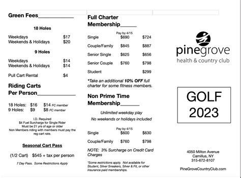 Golf Membership - PINE GROVE HEALTH & COUNTRY CLUB