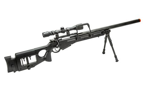 Wellfire Sv Bolt Action Airsoft Sniper Rifle W Bipod Gray