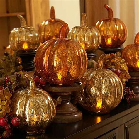 Beautiful Glass Pumpkins Glass Pumpkins Fall Halloween Decor Glass Pumpkins Display