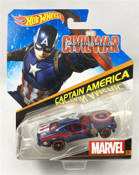 Marvel Hot Wheels Mattel Captain America Civil War