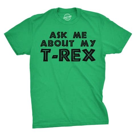 Womens Dinosaur T Shirt Ask Me About My T Rex T Shirt Flip Etsy