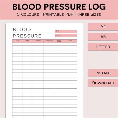 Blood Pressure Chart Print Out My XXX Hot Girl