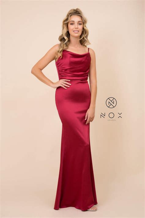 Prom Long Formal Spaghetti Strap Evening Gown The Dress Outlet