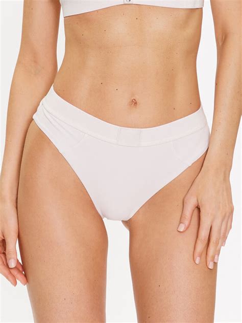 Calvin Klein Swimwear Bikini partea de jos KW0KW02150 Écru Modivo ro